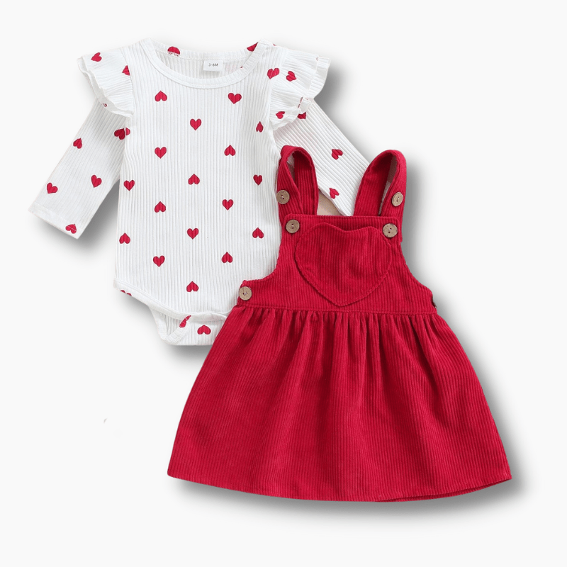 Girl Corduroy Overalls Dress