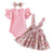 Girl's Clothing Pink Top 3 / 12M Girl Floral Skirt Outfit