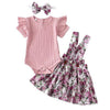 Girl&#39;s Clothing Pink Top 2 / 24M Girl Floral Skirt Outfit