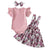 Girl's Clothing Pink Top 2 / 24M Girl Floral Skirt Outfit