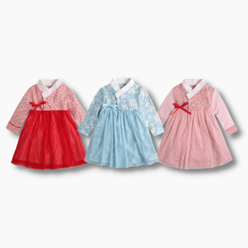 Girl Hanbok Romper Dress