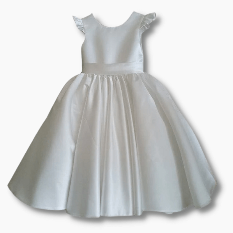 Girl Ivory Evening Dress
