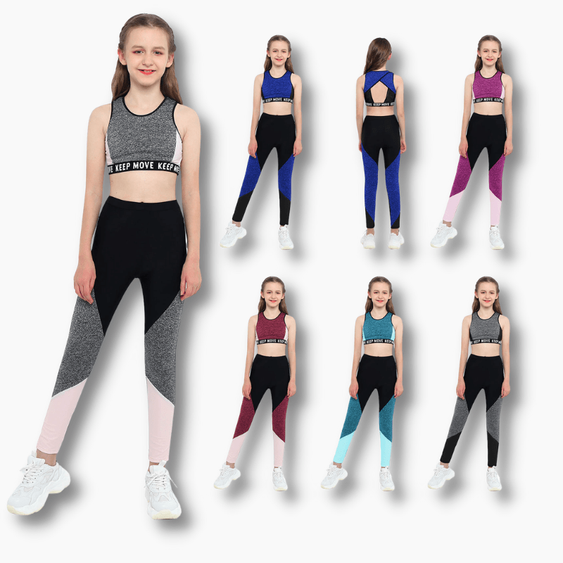 Girl Matching Top and Leggings Set