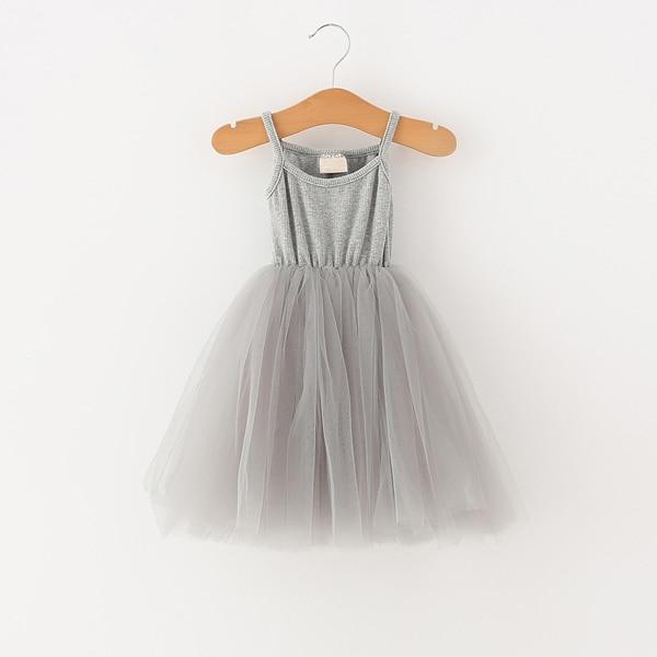 Girl Party Tutu Dress, Gray / 12M