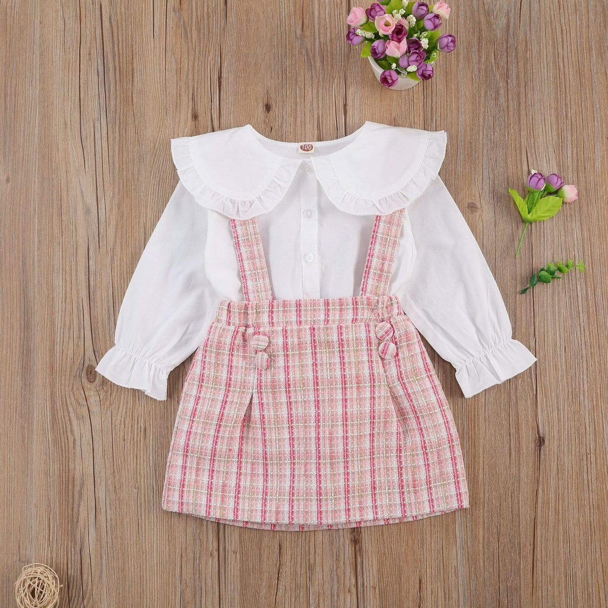 Girl's Clothing 3T Girl Peter Pan Top Outfit