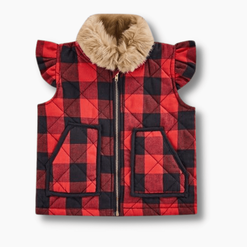 Girl Plaid Vest