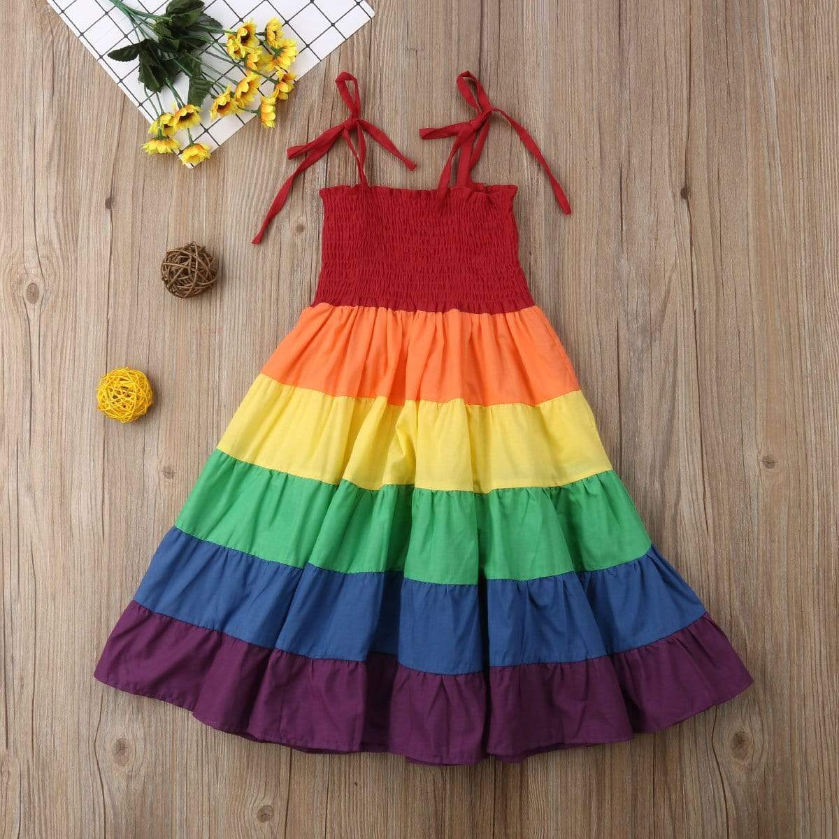 Girl's Clothing Girl Rainbow Dress