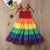 Girl's Clothing Girl Rainbow Dress