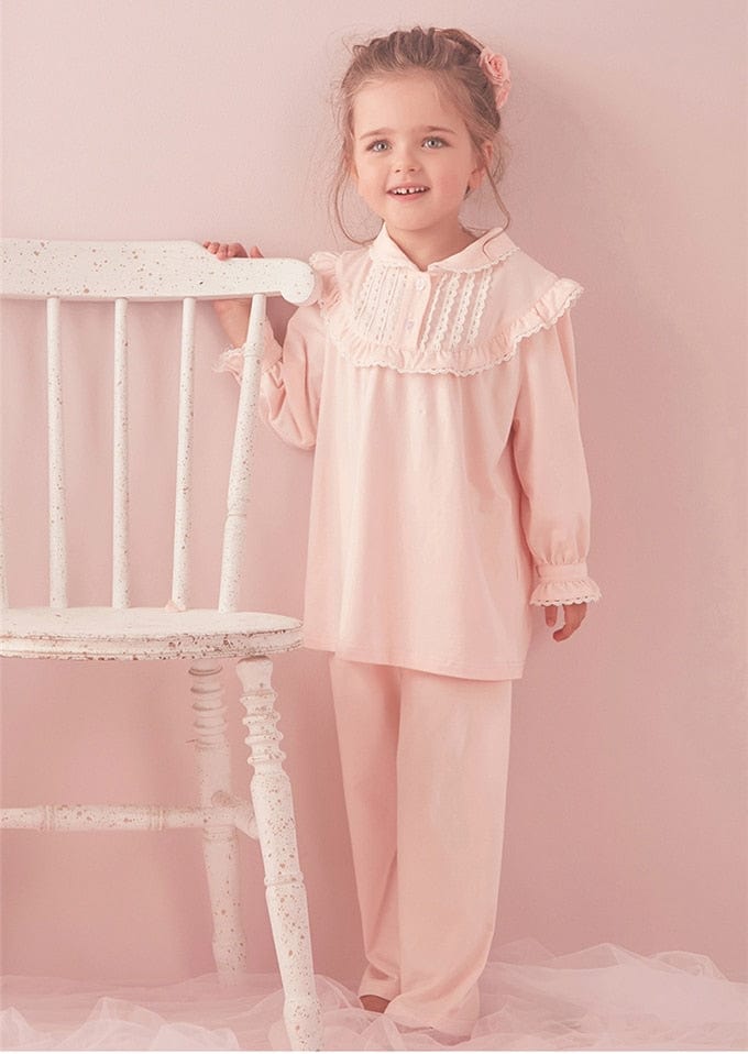 Girl's Lolita Pink Pajama Sets