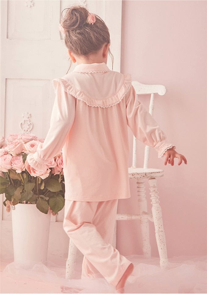 Girl's Lolita Pink Pajama Sets