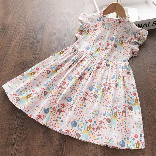 Girl Summer Dresses, Pink / 4T Girl Summer Dresses, Pink / 4T