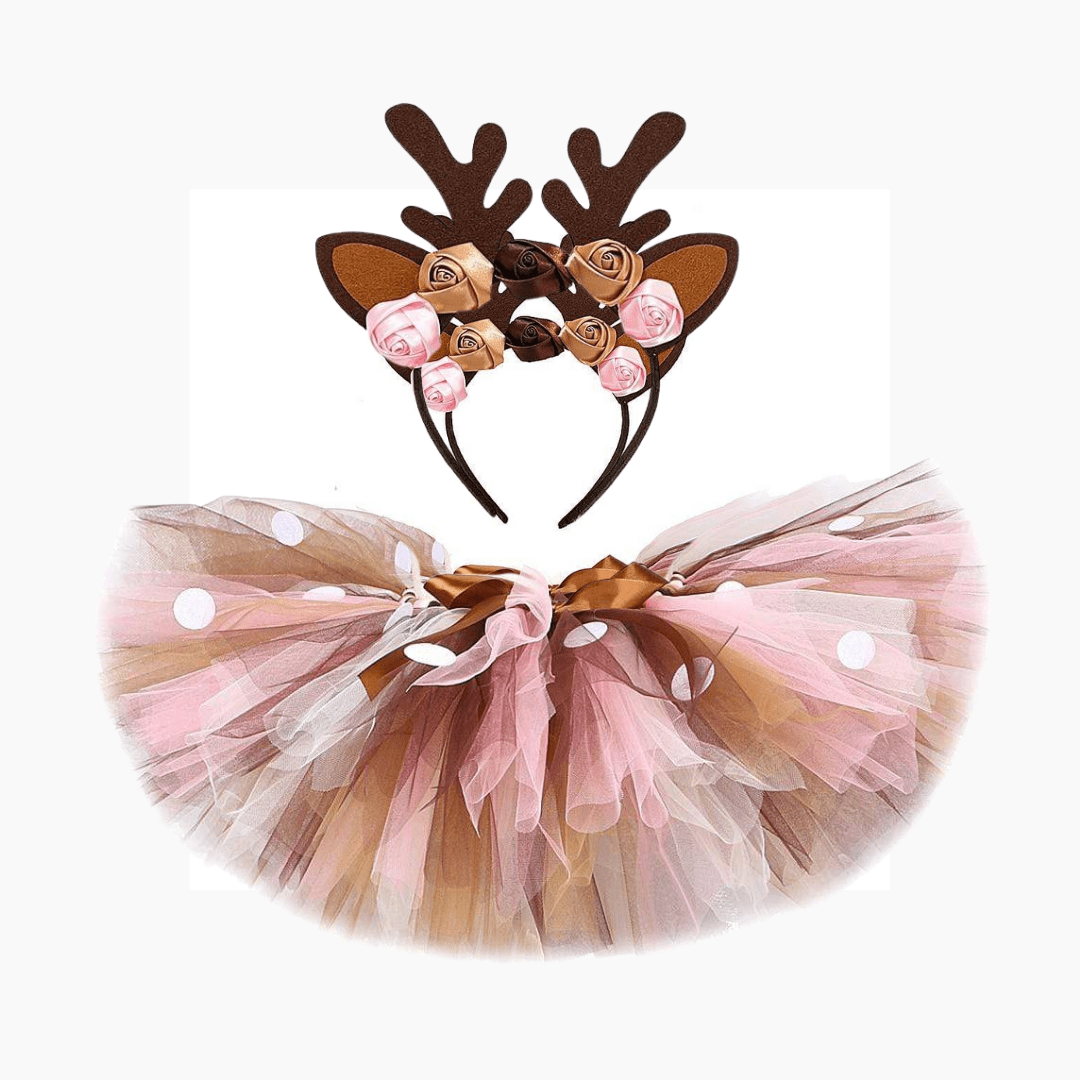 Girl's Clothing Girls Deer Tutu Skirt Outfit