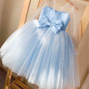 01 blue / 5 Girls Dress New Year Elegant Princess Dress
