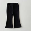 K21191-Black / 24M (90) Girls Elasticity Flare Pants