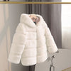 White / 2T Girls Faux Fur Coat