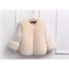 Beige / 24M Girls Fur Coat Elegant