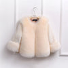 Girls Fur Coat Elegant