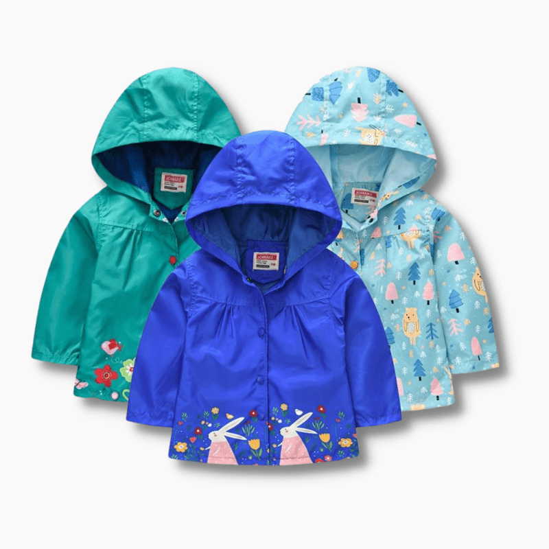 Girl's Clothing Girls Hooded Windbreaker Jacket