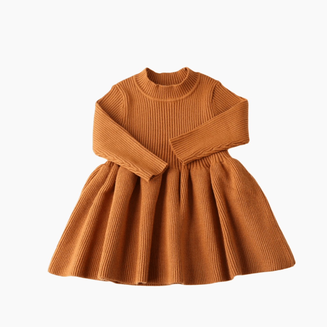 Girl's Clothing Girls Long Sleeve Knitted Dress