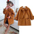 Girl's Clothing Girls Overcoat Woolen Bowknot