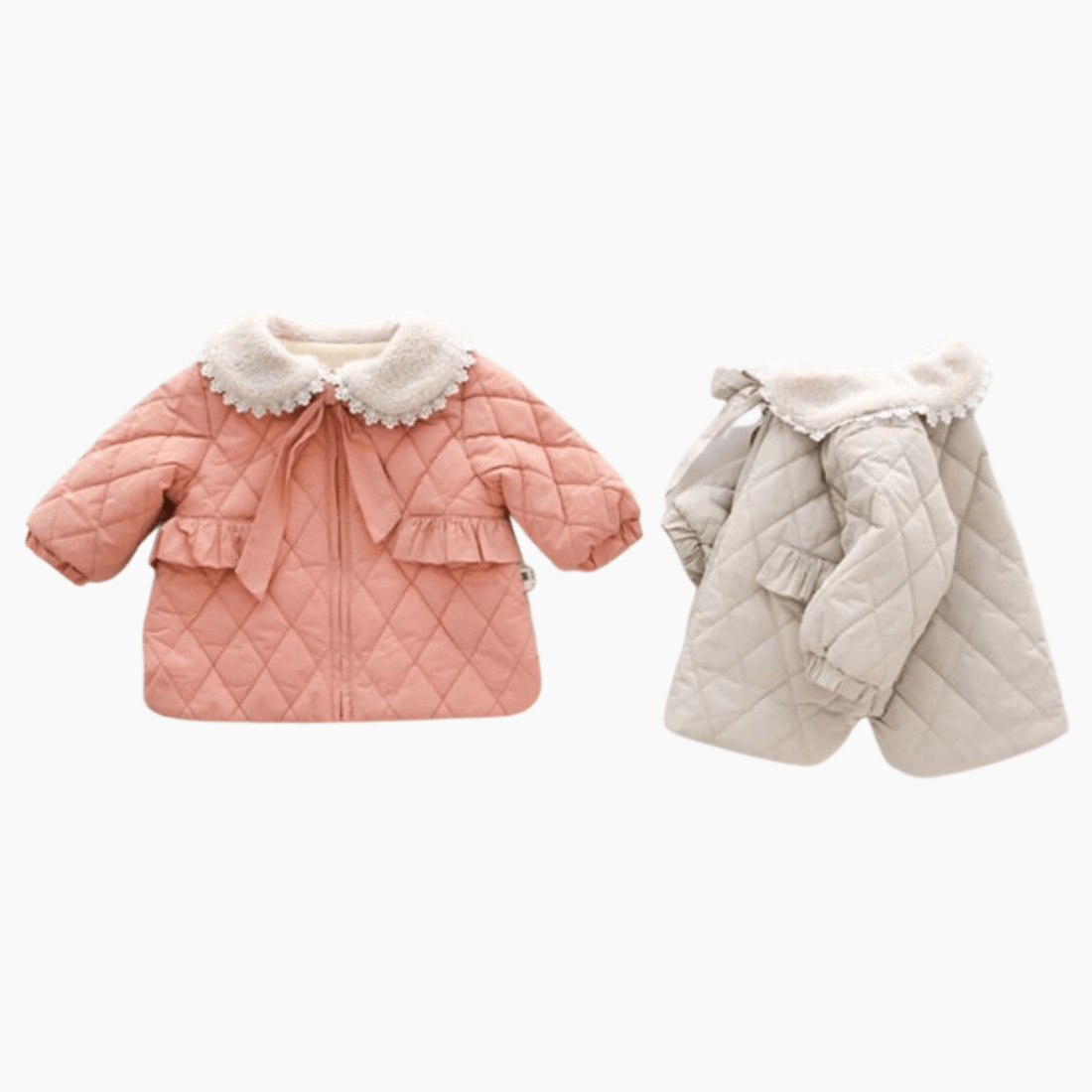 Girl's Clothing Girls Peter Pan Collar Fleece Jacket