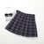 black / 2T Girls Pleated Plaid Skirt