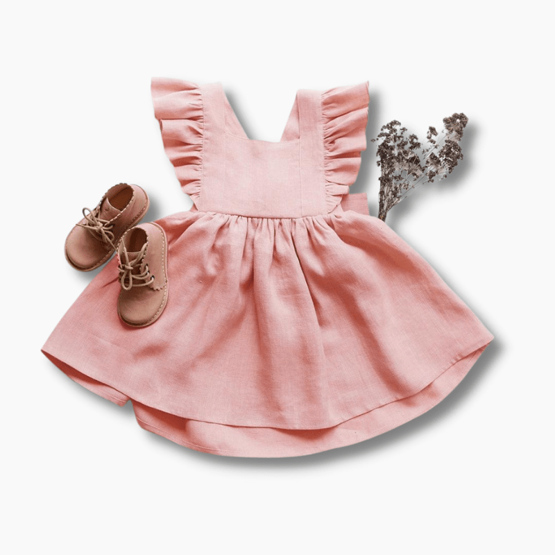 Girl's Clothing Girls Sleeveless Ruffle Dress