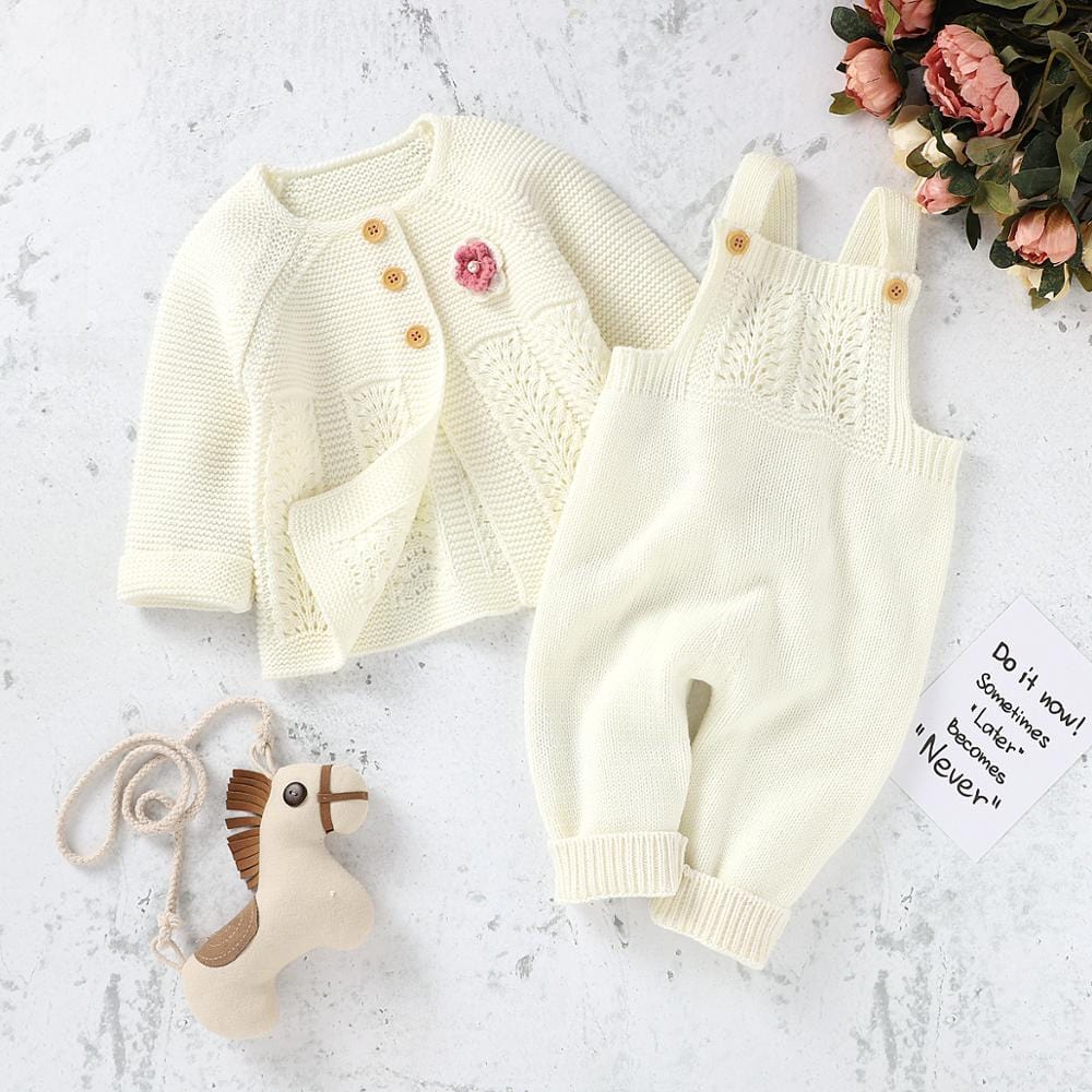 Girls Sweater & Jumpsuit Set