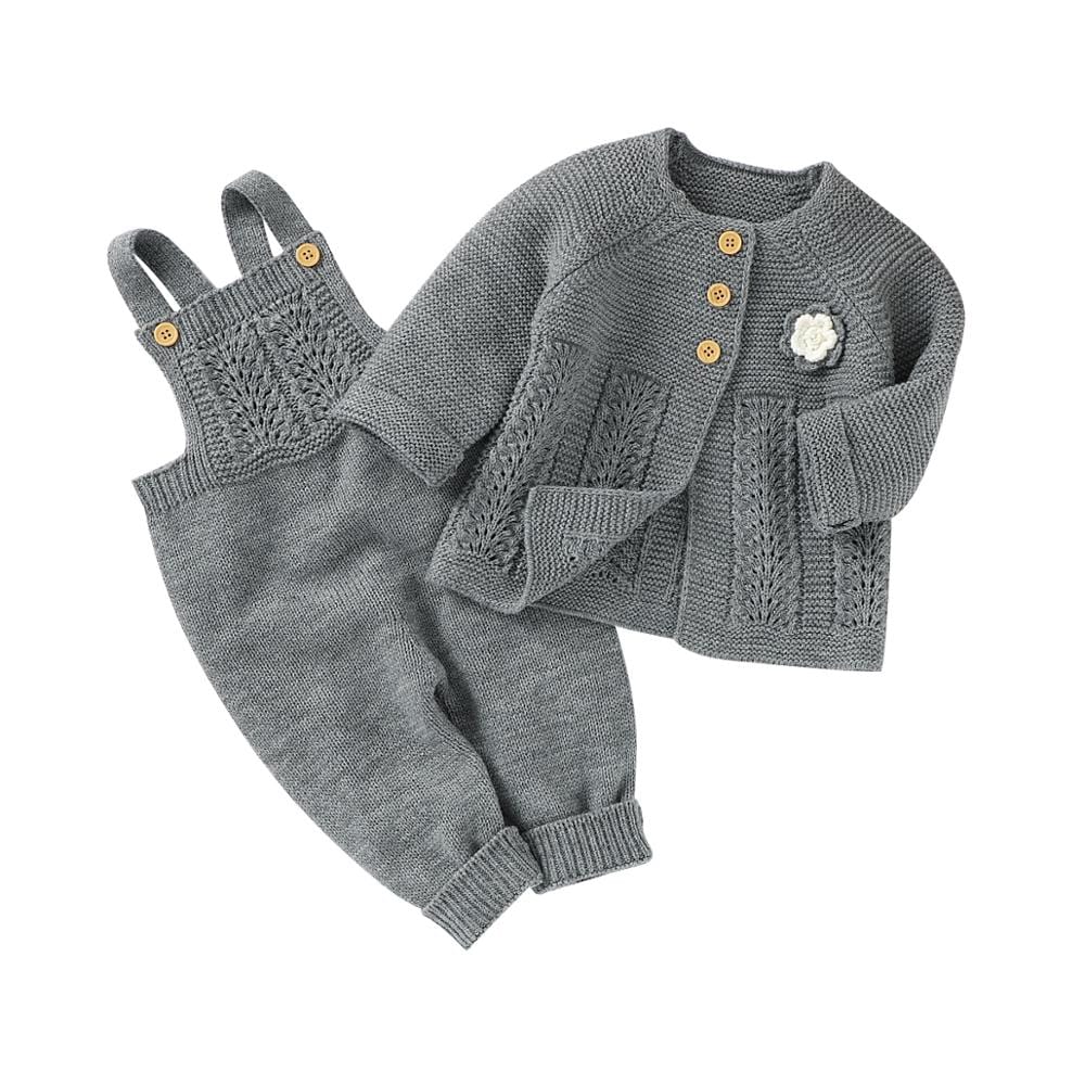 82W716-717-2 3 / 3M Girls Sweater & Jumpsuit Set