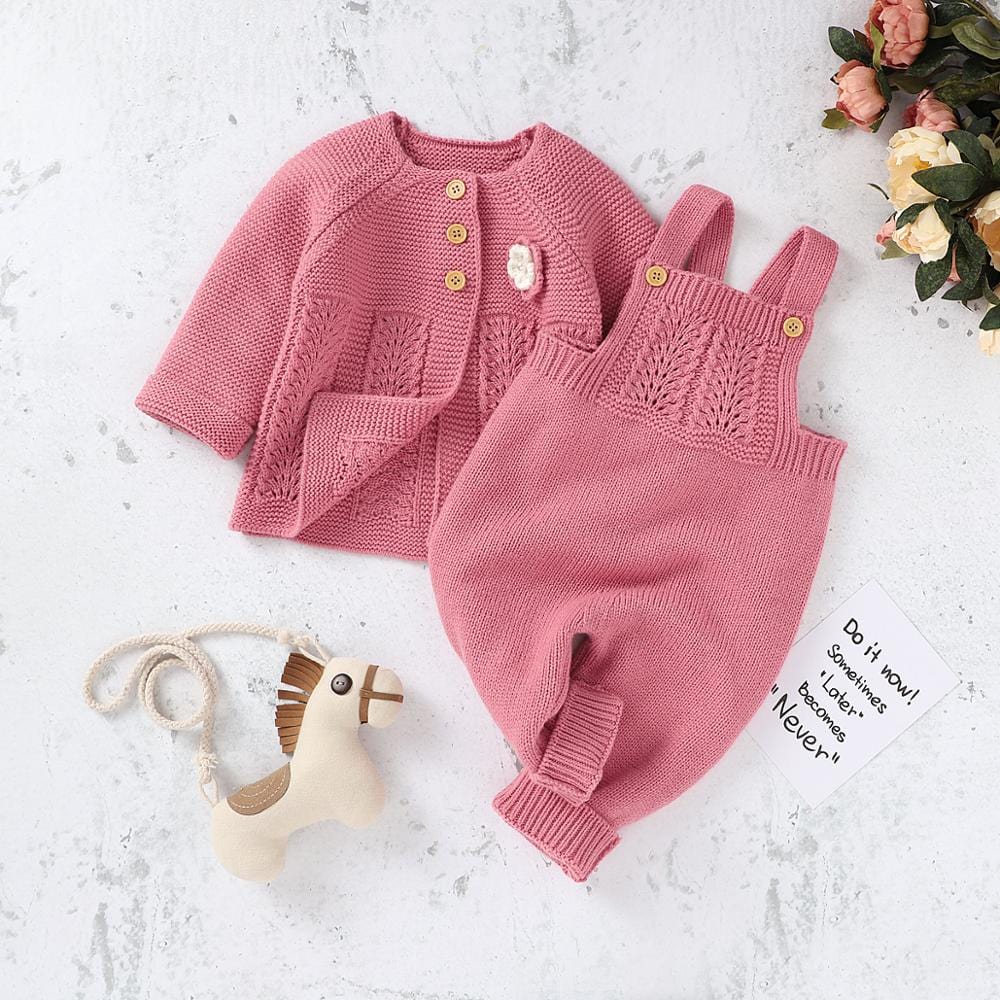 Girls Sweater & Jumpsuit Set