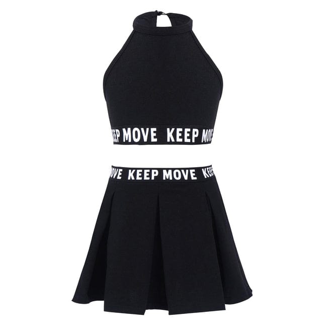 Black / 14 Girls Tie Dye Print Sport Suit