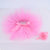 Deep Pink / 0-6mths Girls Tutu Skirt & Headband Set