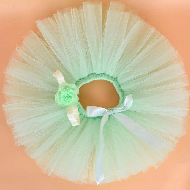 Girls Tutu Skirt &amp; Headband Set