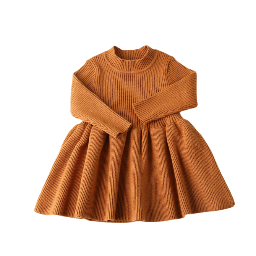 Girl's Clothing Girls Wool Knitted Dress