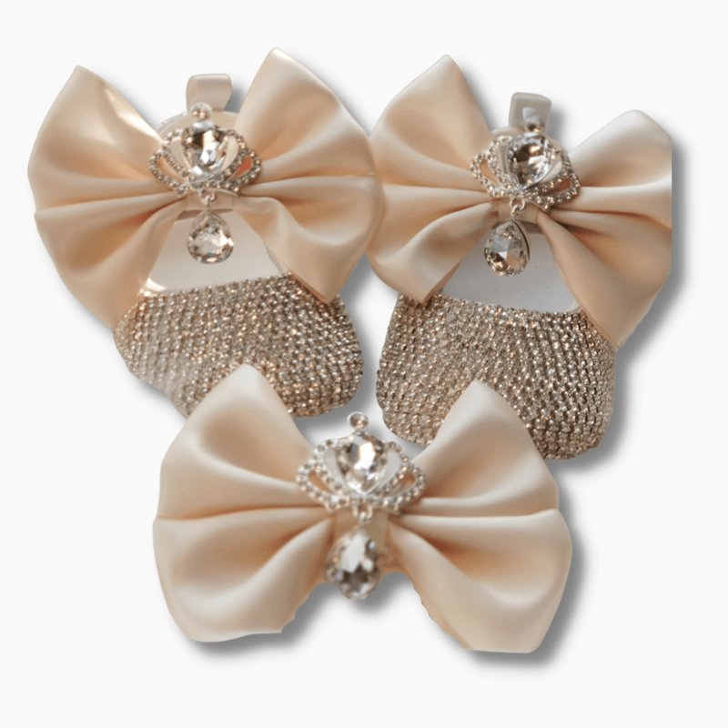 Baby & Toddler Handmade Crystal Baby Shoes and Headband Gift Set
