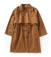 Boy&#39;s Clothing Brown / 160cm (40-45kg) High Quality Long Coat