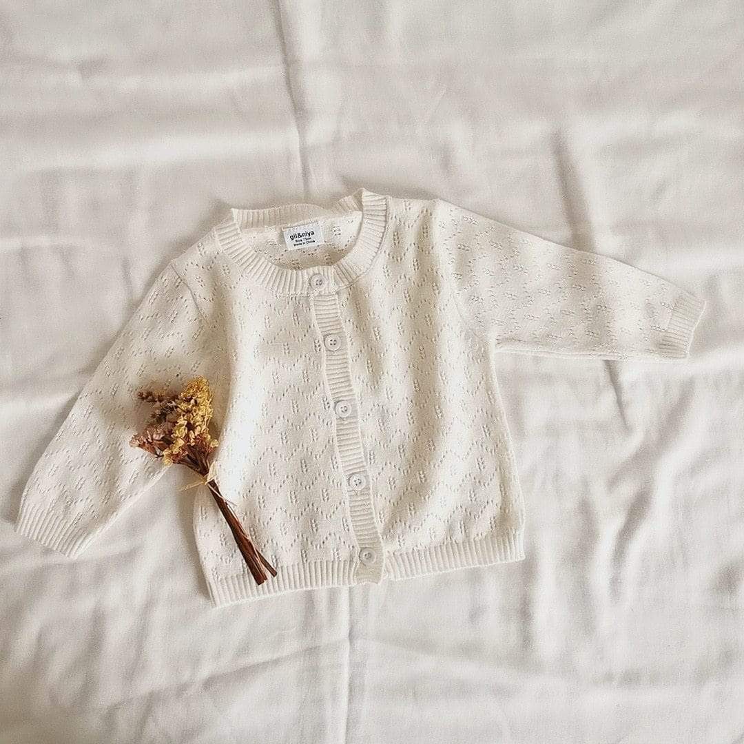 Girl's Clothing Hollow Knitted Cardigan