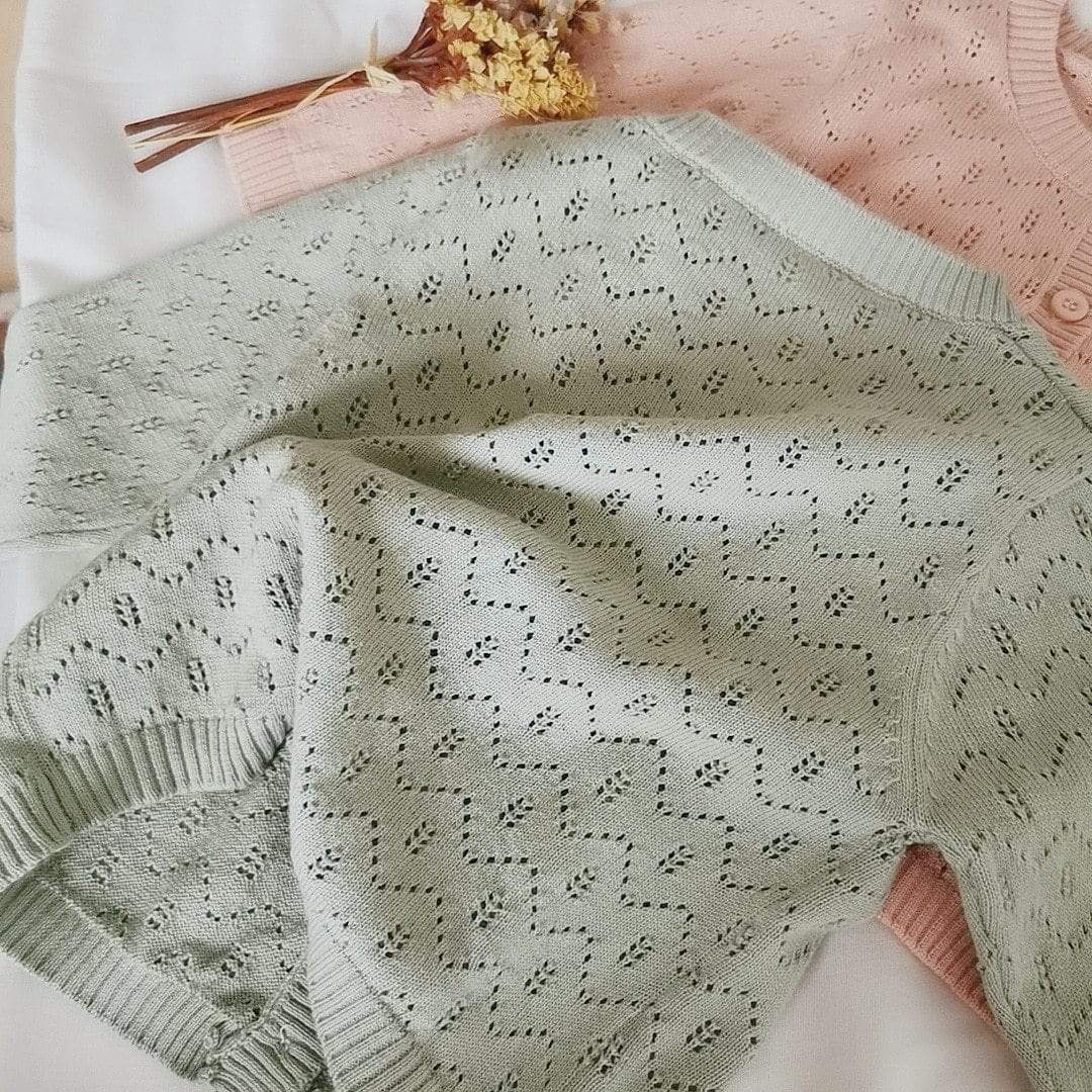 Girl's Clothing Hollow Knitted Cardigan