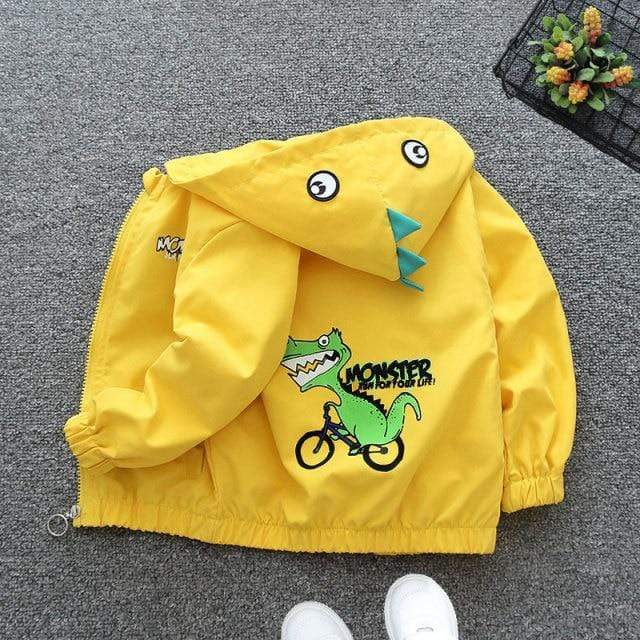 Boy's Clothing Riding Coat Yellow / 5T Hooded Outerwear