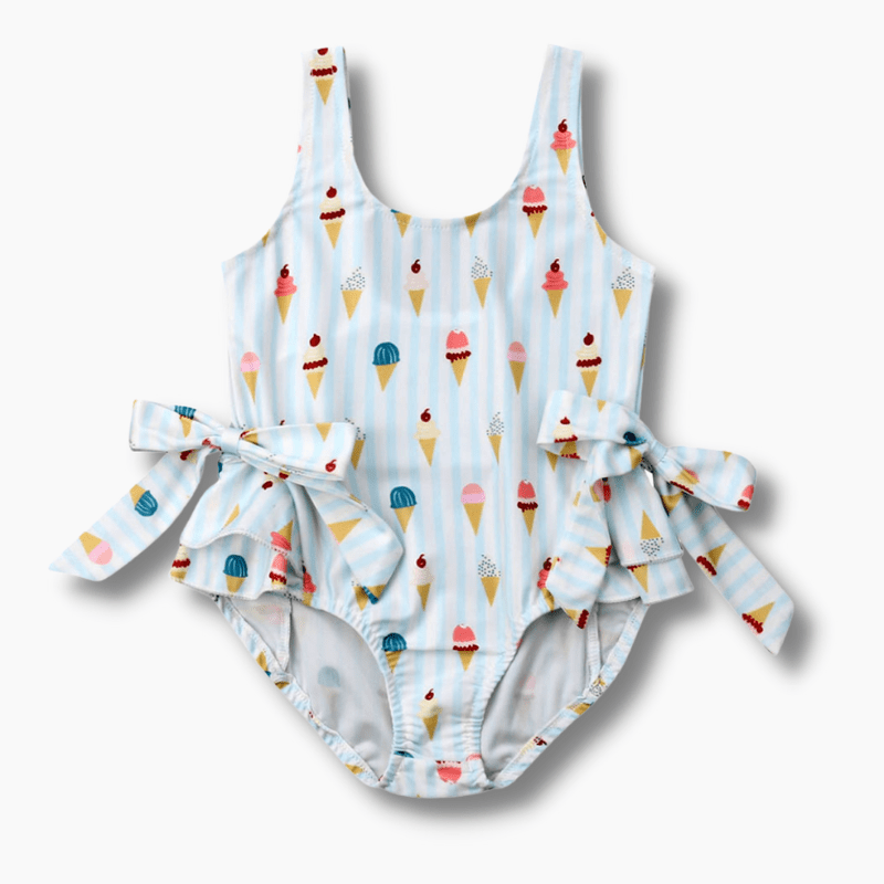 Girl's Clothing Ice Cream Print Swimsuit