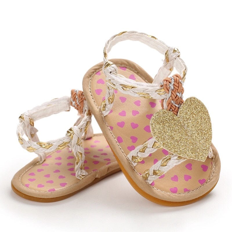 Infant Baby Girl Princess Weave Sandals