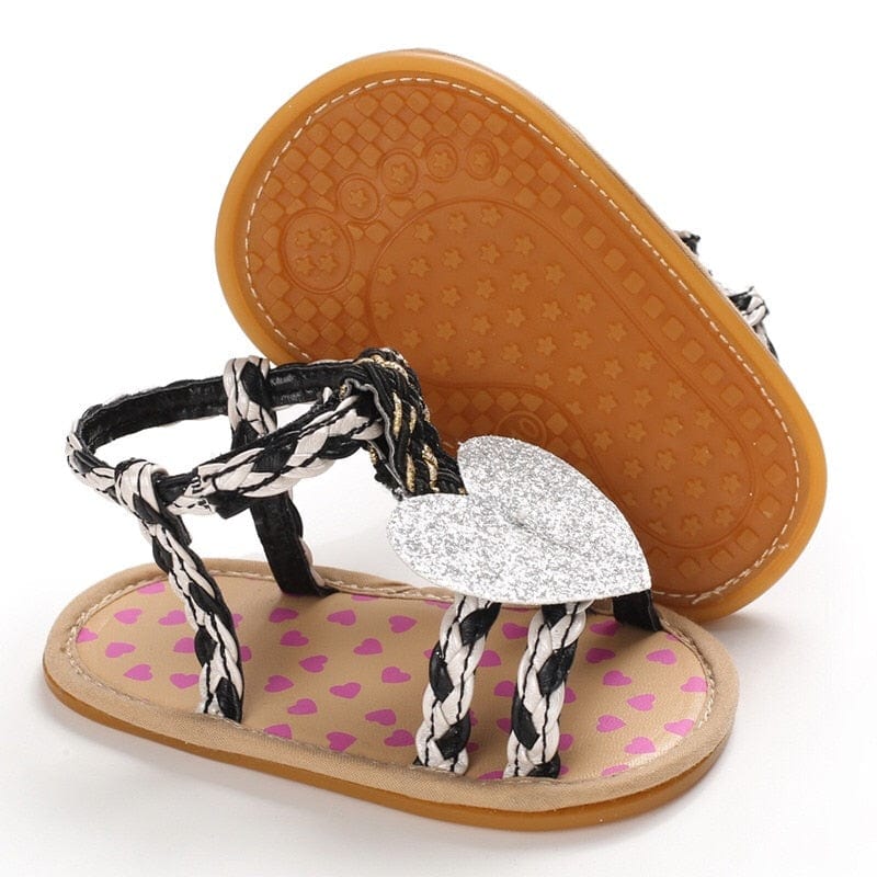 C2 / 0-6 Months Infant Baby Girl Princess Weave Sandals
