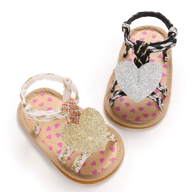 Infant Baby Girl Princess Weave Sandals