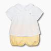 Baby &amp; Toddler Ivory and Yellow Baby Shorts Outfit