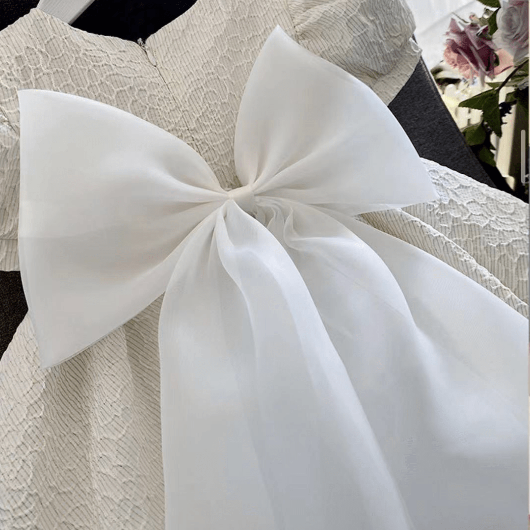 Ivory Lace Flower Girl Dress