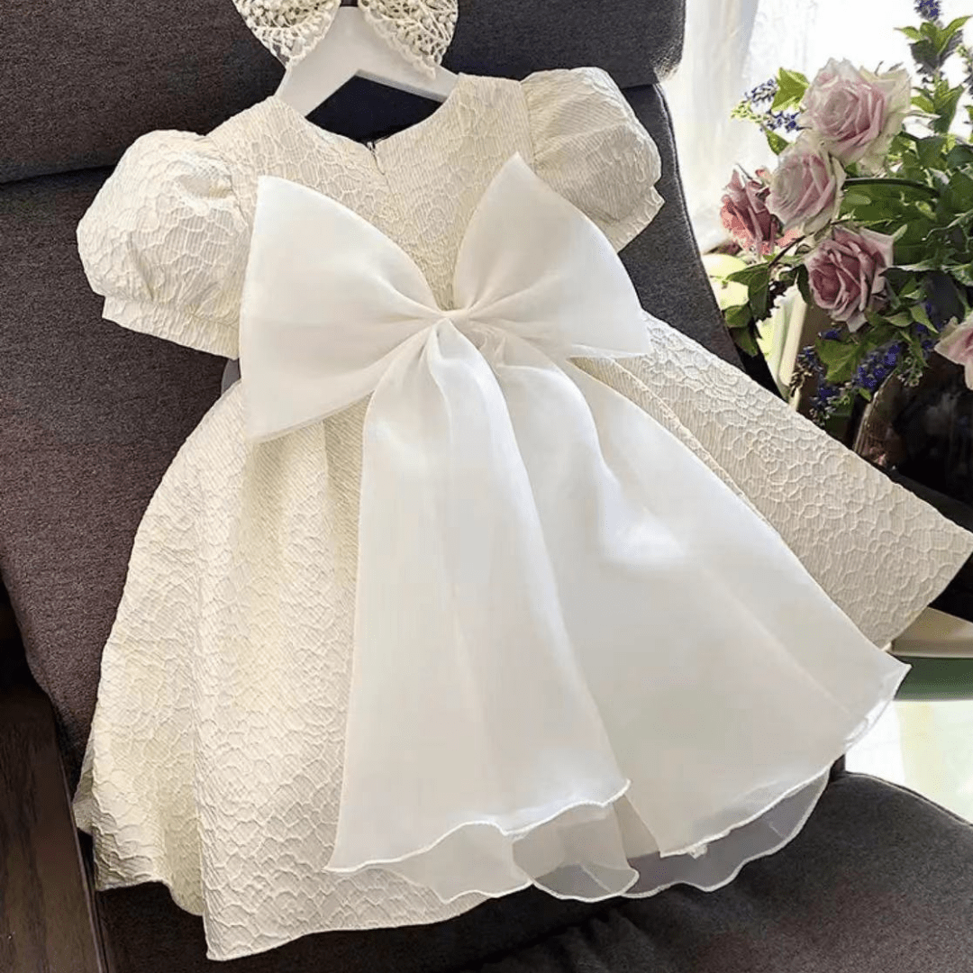 chinese dress ladies Bohemian Beige or White Lace Baby Dress Romper for Special Occasion, One  Year Birthday Cake Smash Outfit Girl main image 1
