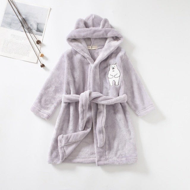 gray / 12M / China Kids Bathrobe