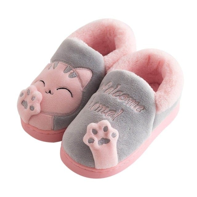 Kids 2024 cat slippers