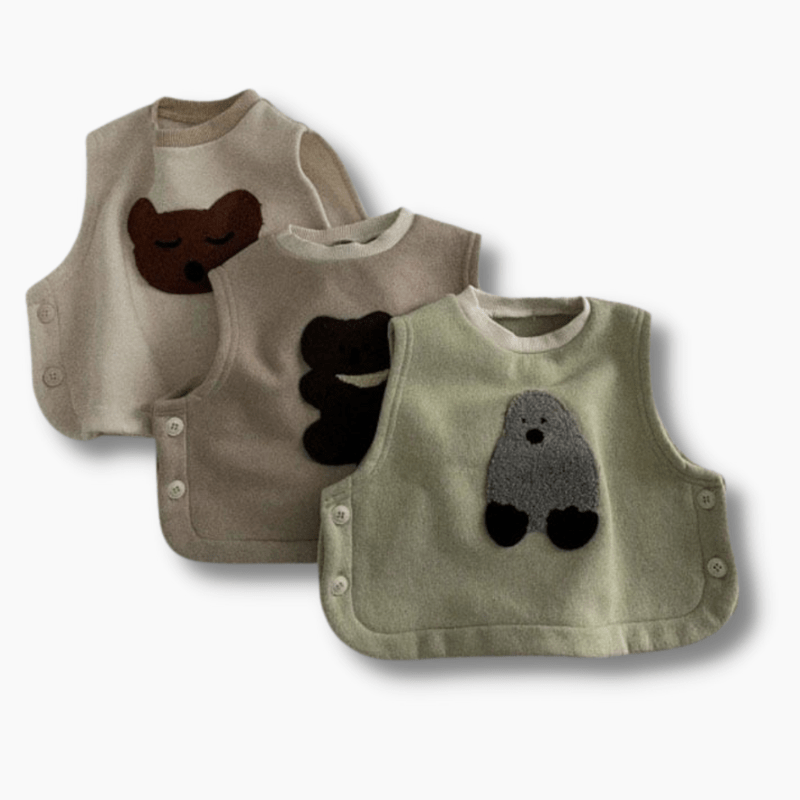 unisex Kids Cartoon Sweater Vest