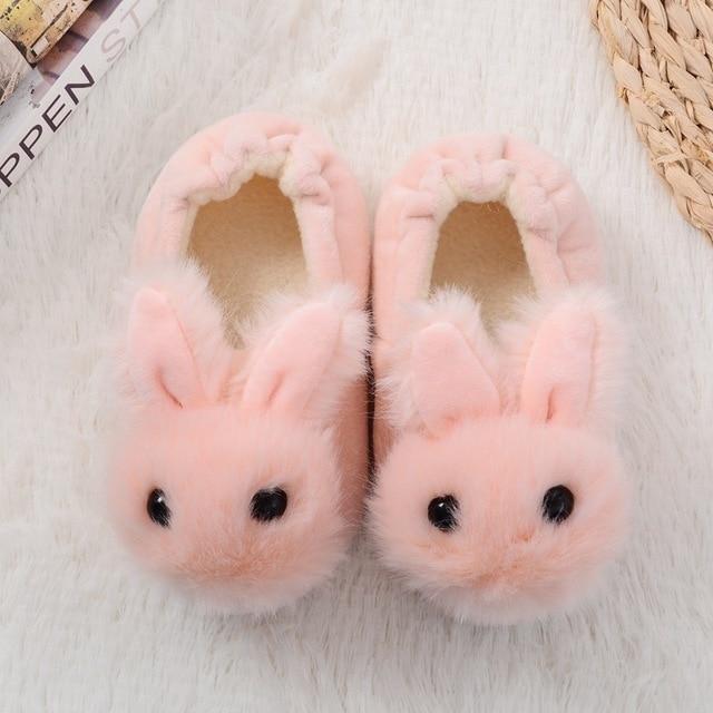 Shoes Pink / 8 Kids Cotton Home Slippers